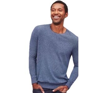Bonobos Men's Blue Sweater Stripes Slim Cotton Size Large